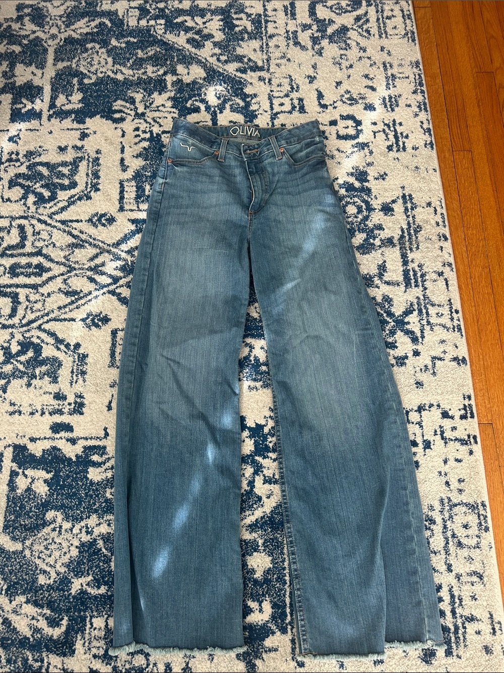 Kimes Ranch Light Blue Straight Leg Women's Jeans - Size 6/30